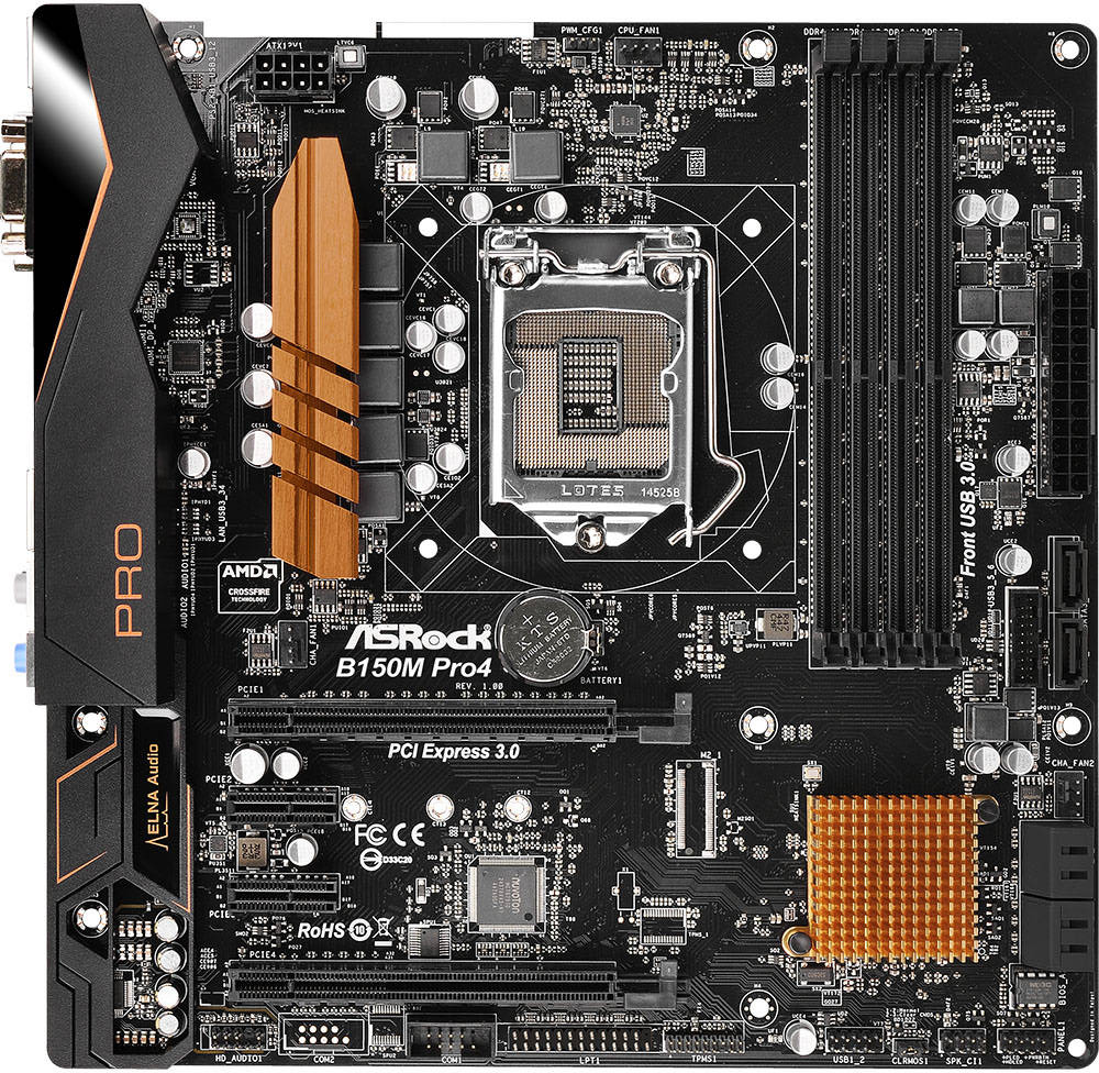 Asrock b150m hds какие процессоры поддерживает